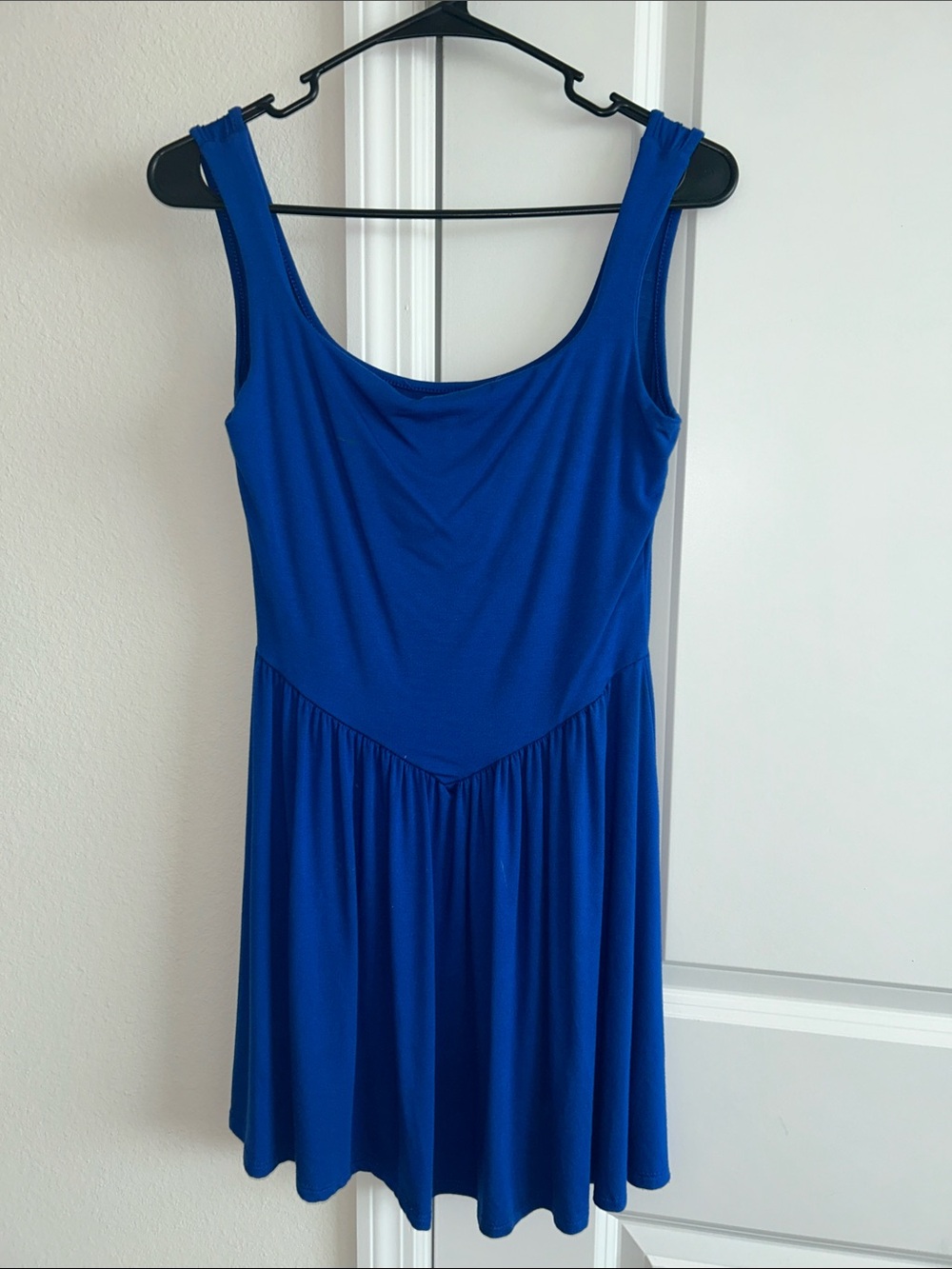 See You Monday Royal Blue Sleeveless Mini Dress